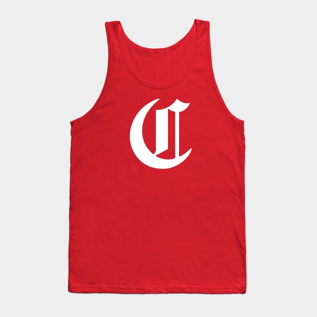 1869 Red Stockings - White Logo Tank Top by Uri_the_Red